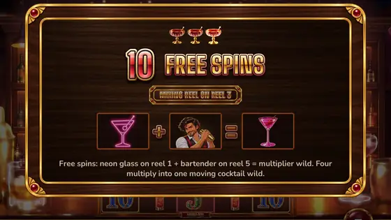 RUBIN'S BAR: free spins